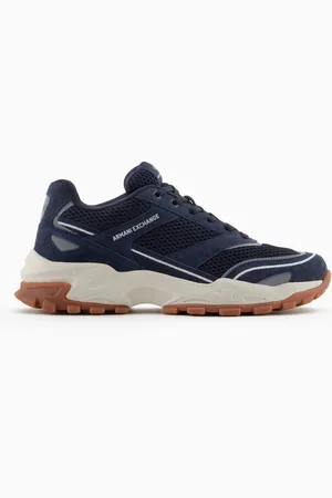 Armani Exchange Zapatillas de malla con suela oversize