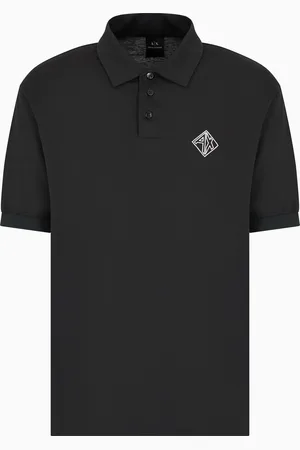 Armani Exchange Polo de algod??n de corte regular con logotipo