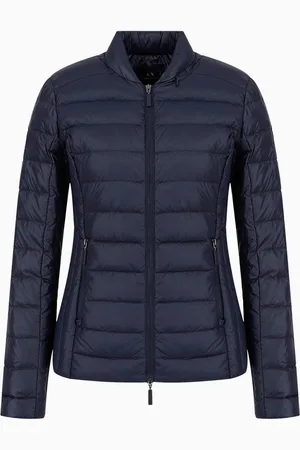Armani Exchange Chaqueta de plum??n de tejido brillante