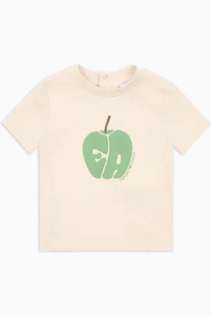 Emporio Armani Camiseta de punto con logotipo EA con fantasía ASV