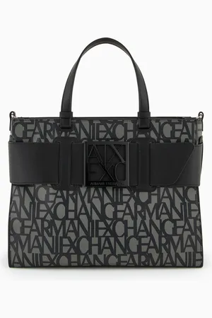 Armani Exchange Bolso tote grande con doble asa y bandolera