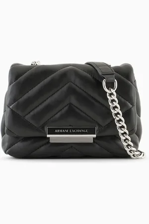 Armani Exchange Bolso bandolera peque??o con acabado matelass??