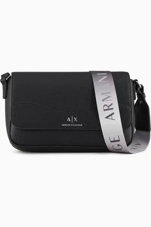 Armani Exchange Bolso de hombro con logotipo por todas partes