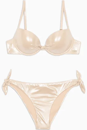 Emporio Armani Bikini con sujetador push-up de tejido foil reciclado ASV