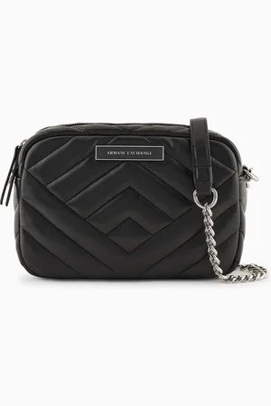 Armani Exchange Bolso bandolera acolchado con bandolera de cadena