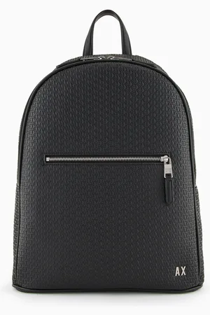 Armani Exchange Mochila con logo en relieve por toda la prenda