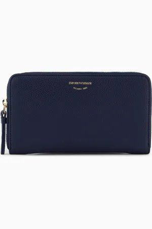 Emporio Armani Cartera MyEA con cremallera perimetral y estampado de ciervo