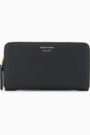 Emporio Armani Cartera MyEA con cremallera perimetral y estampado de ciervo