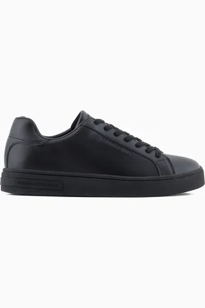 Armani Exchange Zapatillas de piel con logo en la suela.