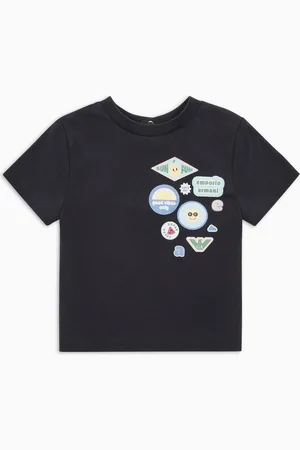 Emporio Armani Camiseta de punto con mezcla de parches ASV