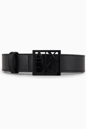 Armani Exchange Cintur??n con cuadrado con logo