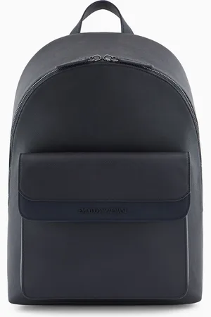 Emporio Armani Mochila de piel saffiano regenerada y nailon reciclado ASV