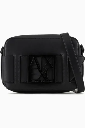 Armani Exchange Estuche para c??mara con correa ajustable para el hombro