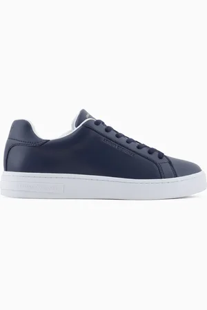 Armani Exchange Zapatillas de piel con logo en la suela.