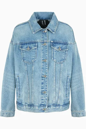 Armani Exchange Cazadora vaquera efecto usado