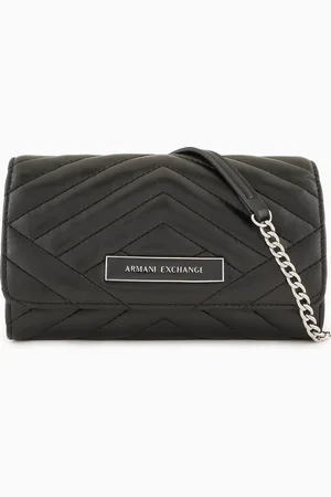 Armani Exchange Cartera con solapa y bandolera acolchada