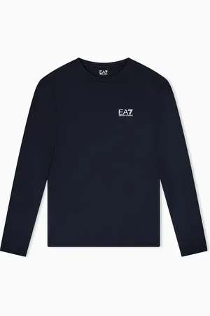 EA7 Camiseta de manga larga de algodón Core Identity