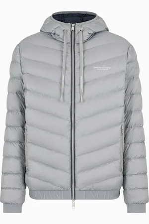 Armani Exchange Plum??fero con cremallera completa y capucha.