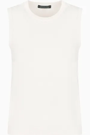 Armani Exchange Top con logo por todas partes