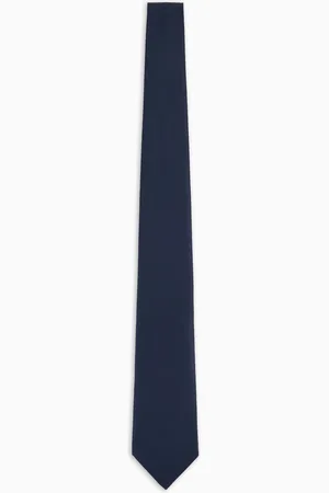 Emporio Armani Corbata de seda pura con tejido jacquard de efecto gofrado
