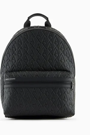 Armani Exchange Mochila con logotipo en toda la superficie de tejido reciclado ASV