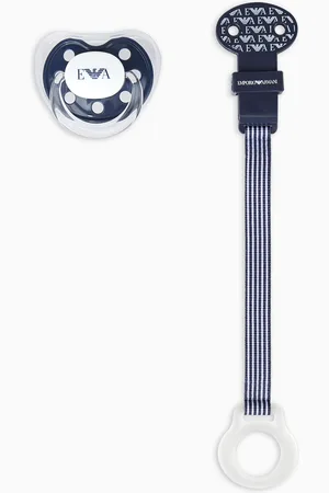 Emporio Armani Conjunto para bebé con chupete y cadena