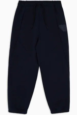 Emporio Armani Pantalones de chándal con cordón y logotipo engomado ASV