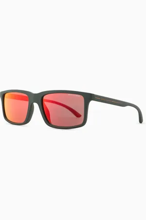 Armani Exchange Gafas de sol para hombre de forma rectangular