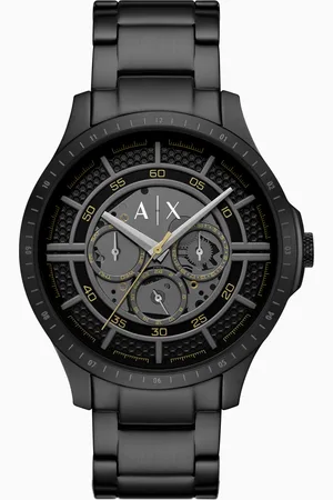 Armani Exchange Multifunction Black Stainless Steel Watch
