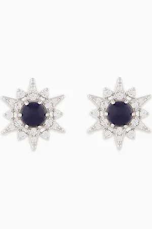 Emporio Armani Pendientes de botón de plata de ley