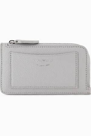 Emporio Armani Tarjetero MyEA con cremallera perimetral y estampado de ciervo