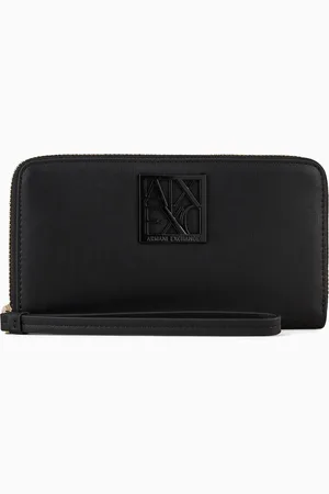 Armani Exchange Cartera horizontal con logo