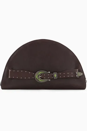 Emporio Armani Bolso de mano en piel con logotipo en relieve