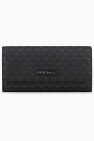 Emporio Armani Cartera con solapa y motivo integral de águila