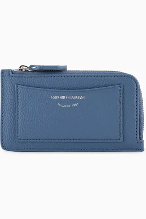 Emporio Armani Tarjetero MyEA con cremallera perimetral y estampado de ciervo
