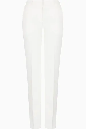 Emporio Armani Pantalones de algodón elástico compacto