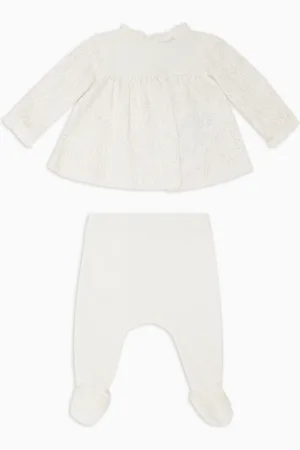 Emporio Armani Set de regalo con jersey y pantalones con pies de punto interlock con inscripción integral