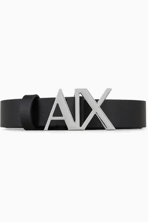 Armani Exchange Cintur??n de piel con logo.