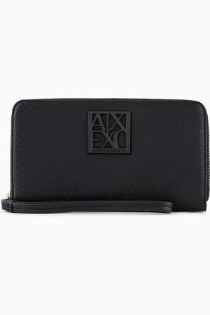 Armani Exchange Monedero horizontal con logo ASV