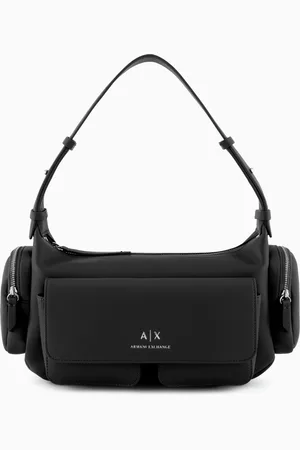 Armani Exchange Bolso de hombro grande con bolsillos laterales