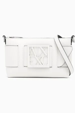 Armani Exchange Bolso de hombro color block con maxilogotipo
