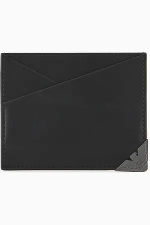 Emporio Armani Tarjetero de piel vegetal premium