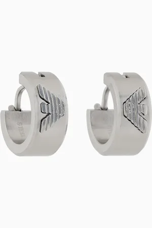Emporio Armani Pendientes de aro en acero inoxidable