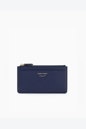Emporio Armani Tarjetero MyEA con cremallera y estampado de ciervo
