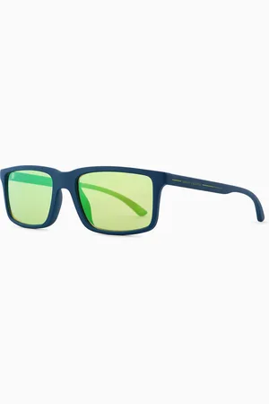 Armani Exchange Gafas de sol para hombre de forma rectangular