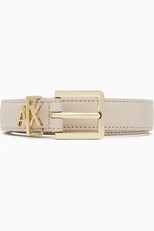 Armani Exchange Cintur??n fino con logo peque??o