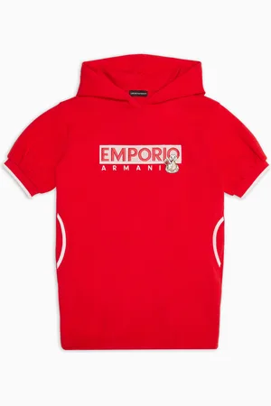 Emporio Armani Vestido de punto doble con bordado