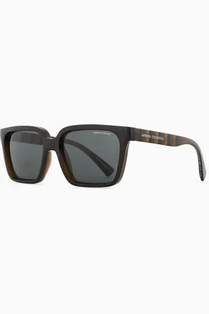Armani Exchange Gafas de sol rectangulares para hombre