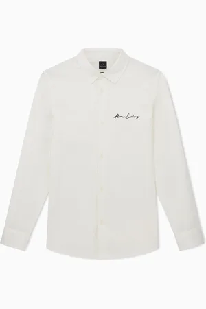 Armani Exchange Regular fit shirt with embroidered logo