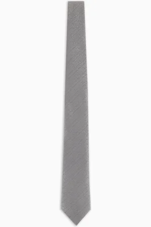Emporio Armani Corbata de seda pura con tejido jacquard de efecto gofrado